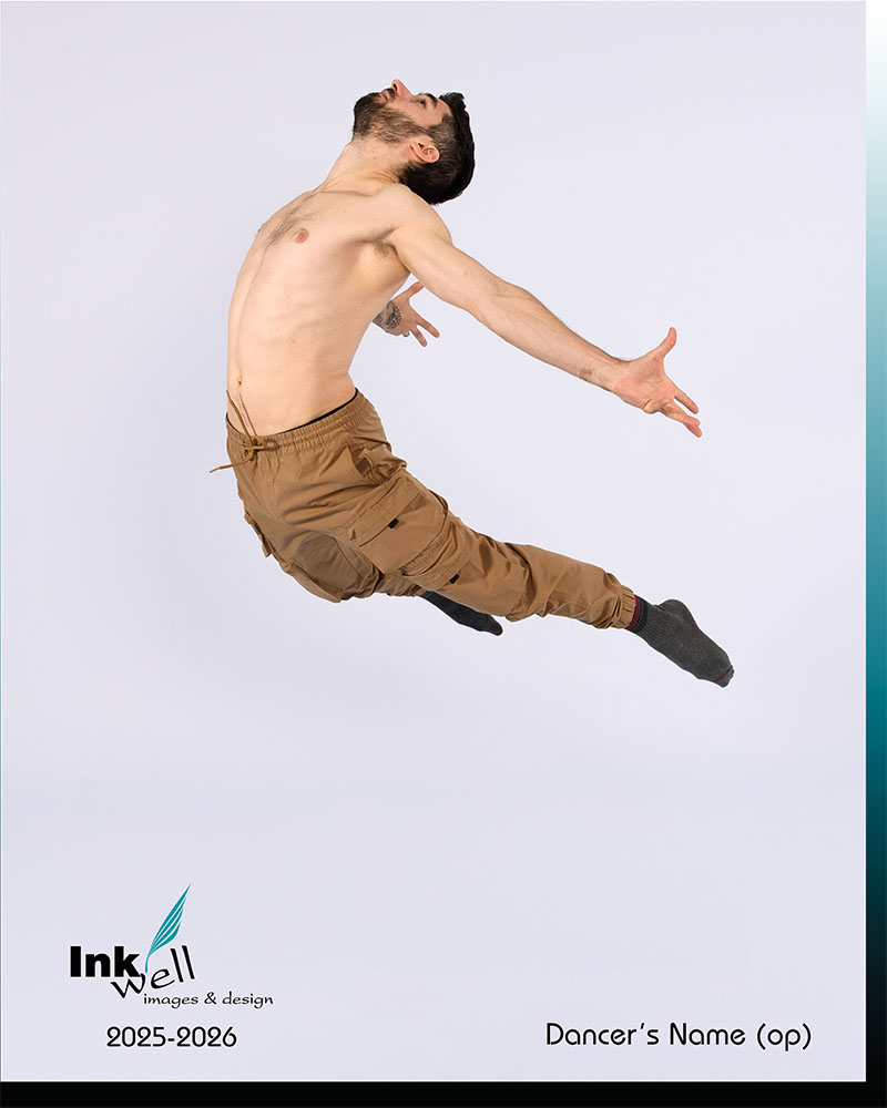 single dancer doing a jump
