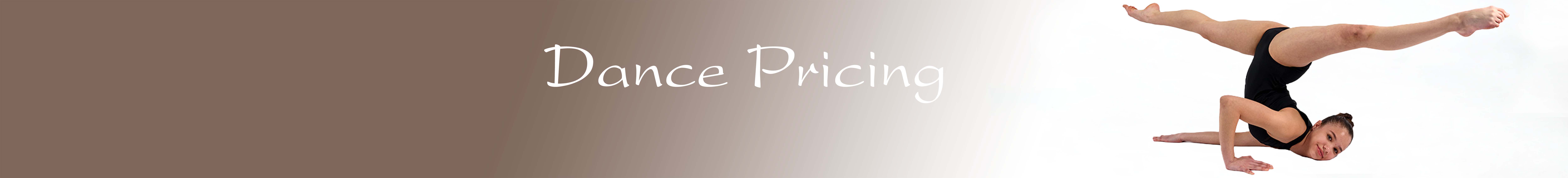Dance Pricing header