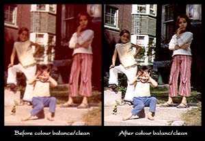 Colour Correction of a photo example