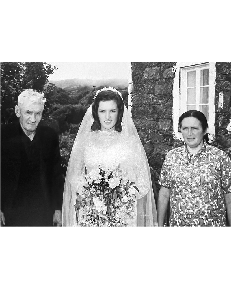 photo restored image of wedding