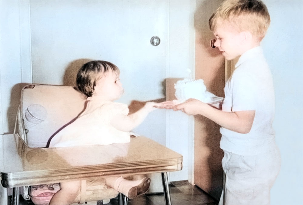 first birthday, after restoration