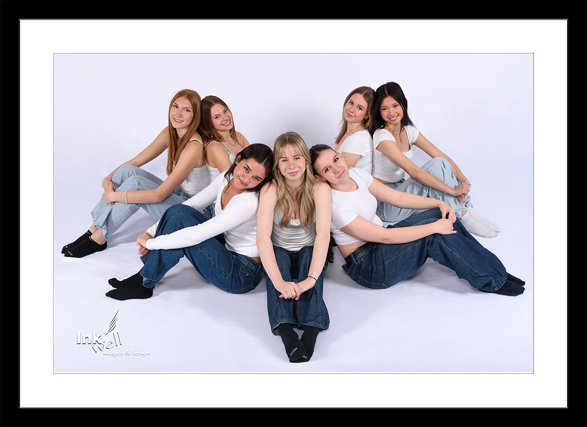 Group of girls sitting together