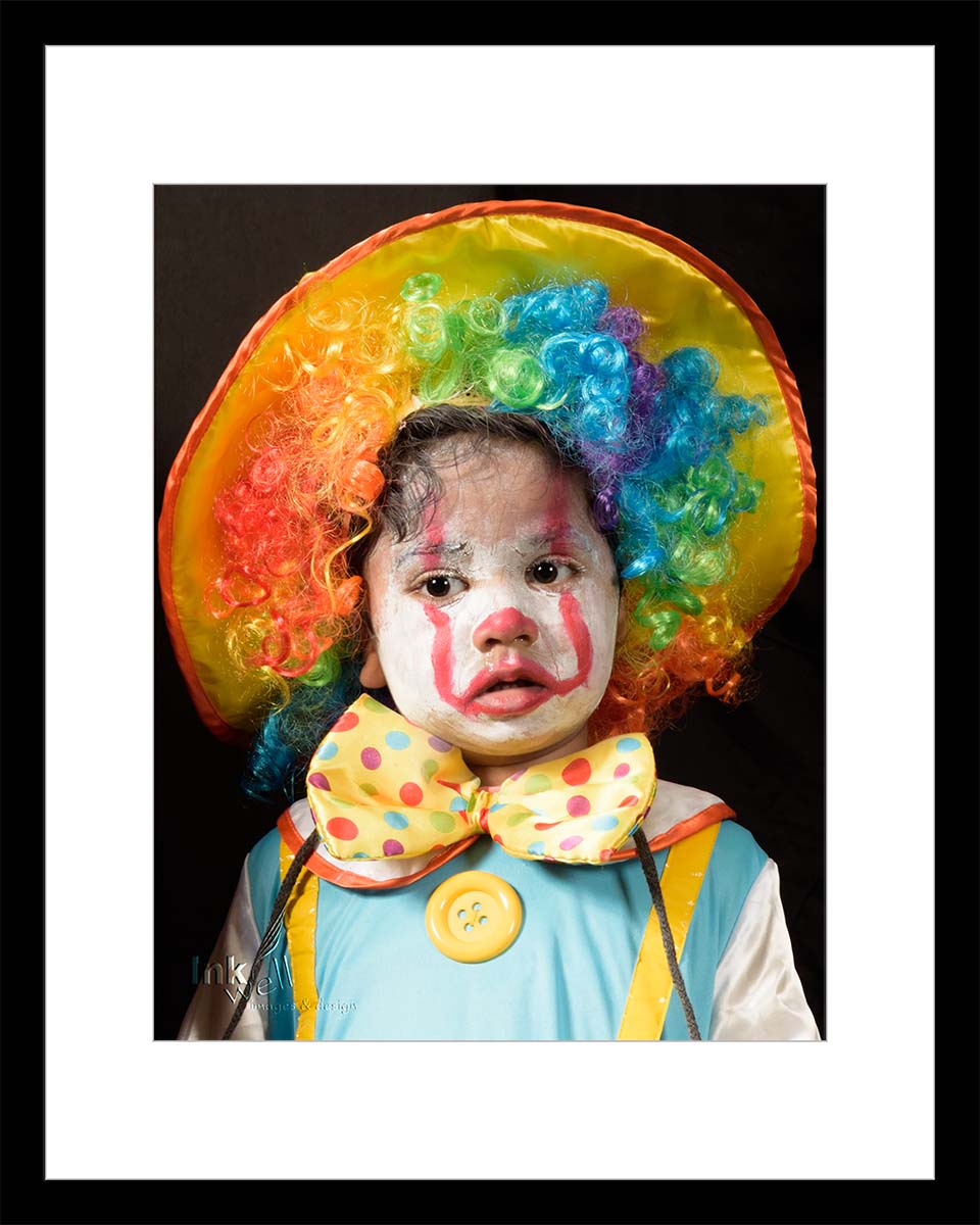 Portrait of a little clown