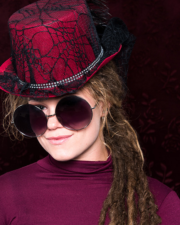 Portrait Image, black background